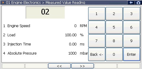 Sample scan data